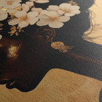 Portrait 201 Canvas Art 60 x 40 cm / Black