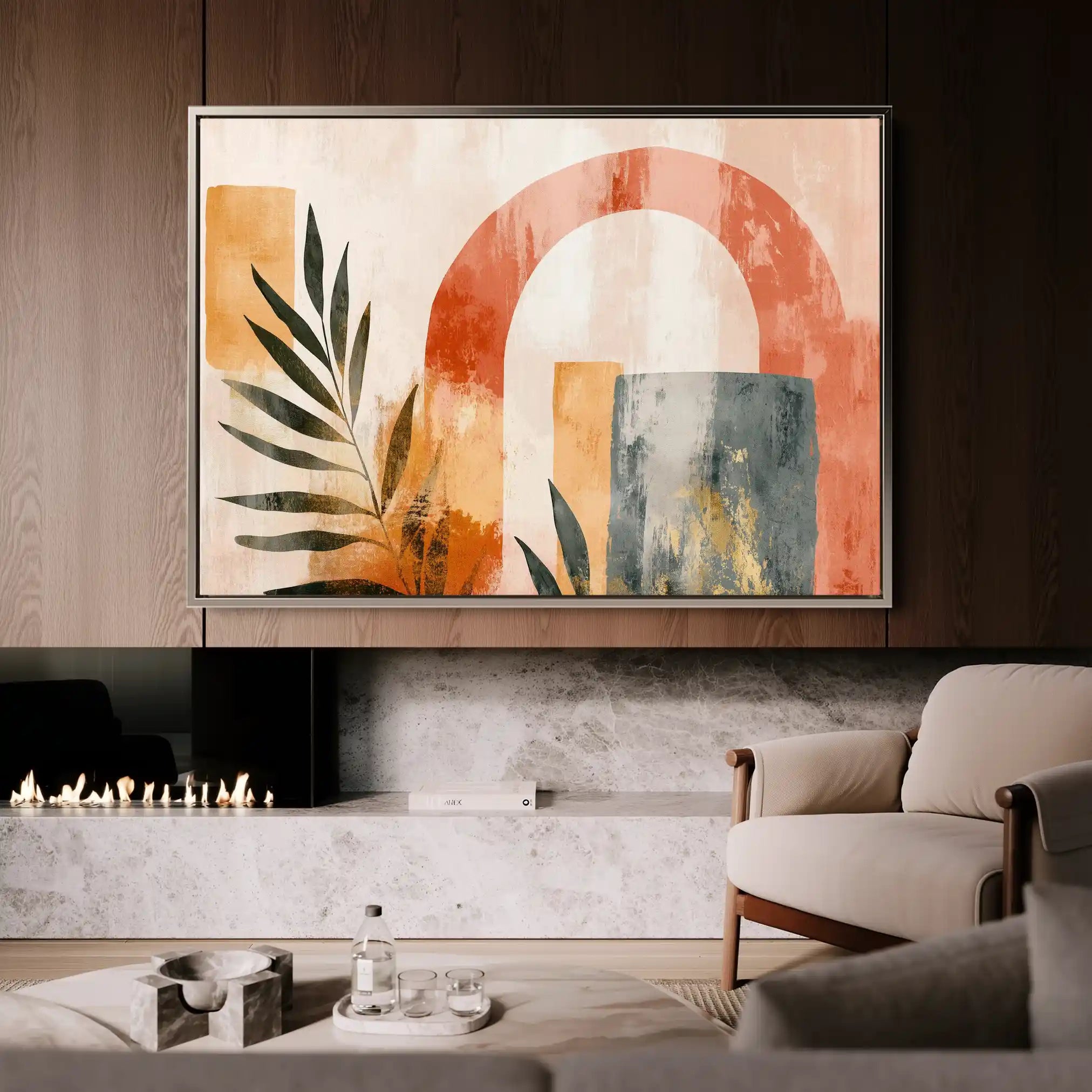 Boho 202 Canvas Art 60 x 40 cm / Black