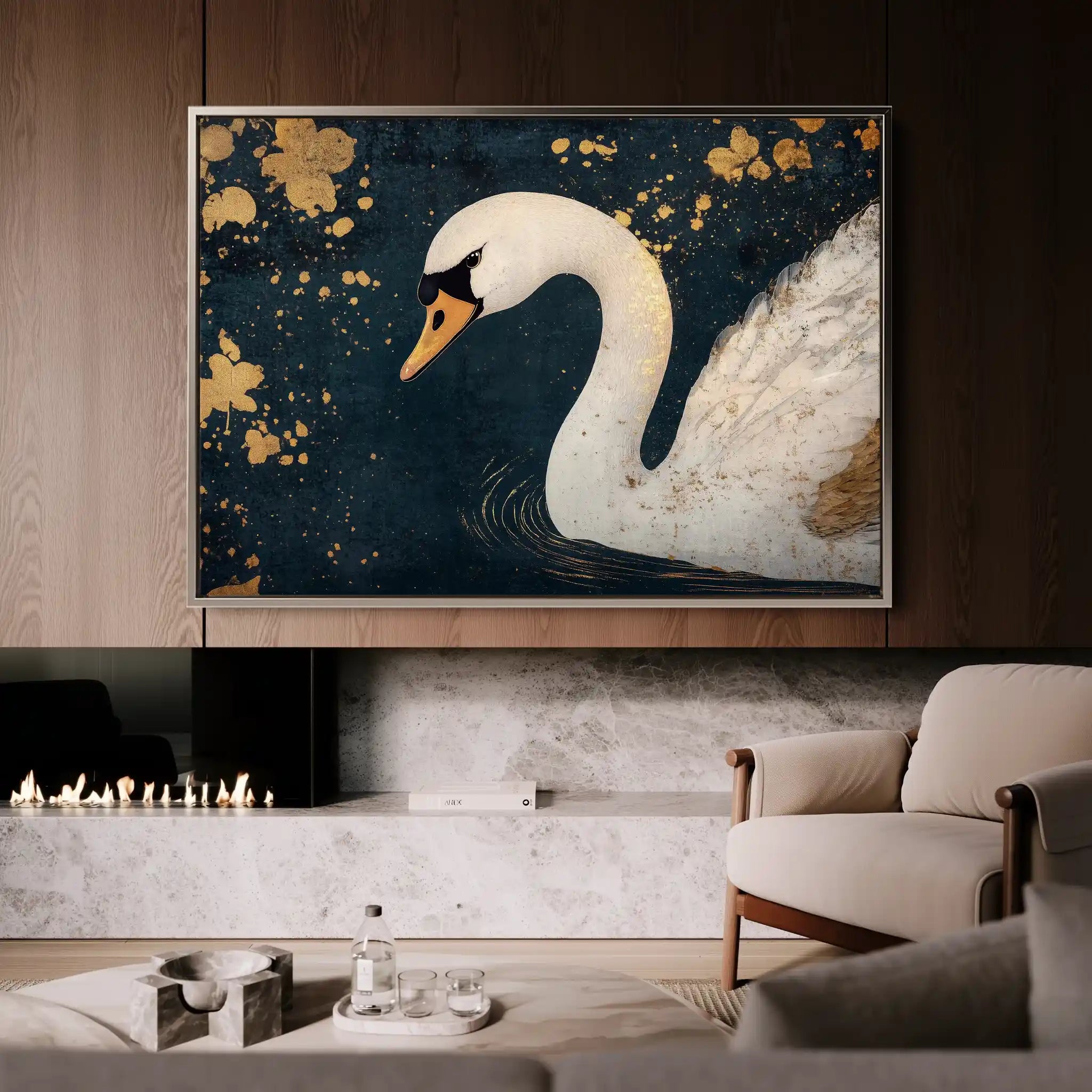 Animals 203 Canvas Art 60 x 40 cm / Black