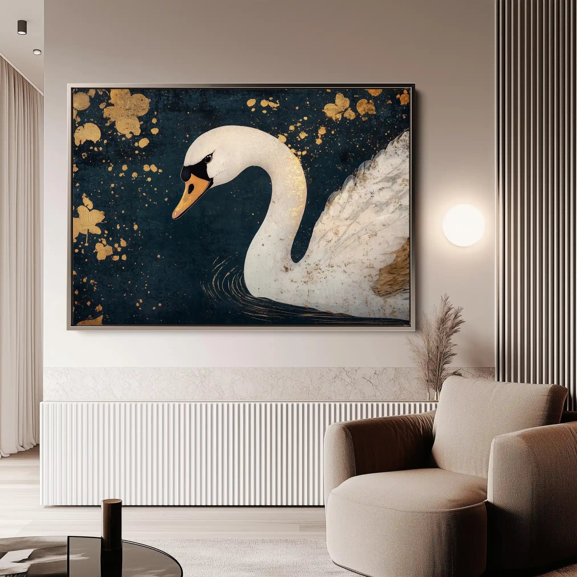 Animals 203 Canvas Art 60 x 40 cm / Black