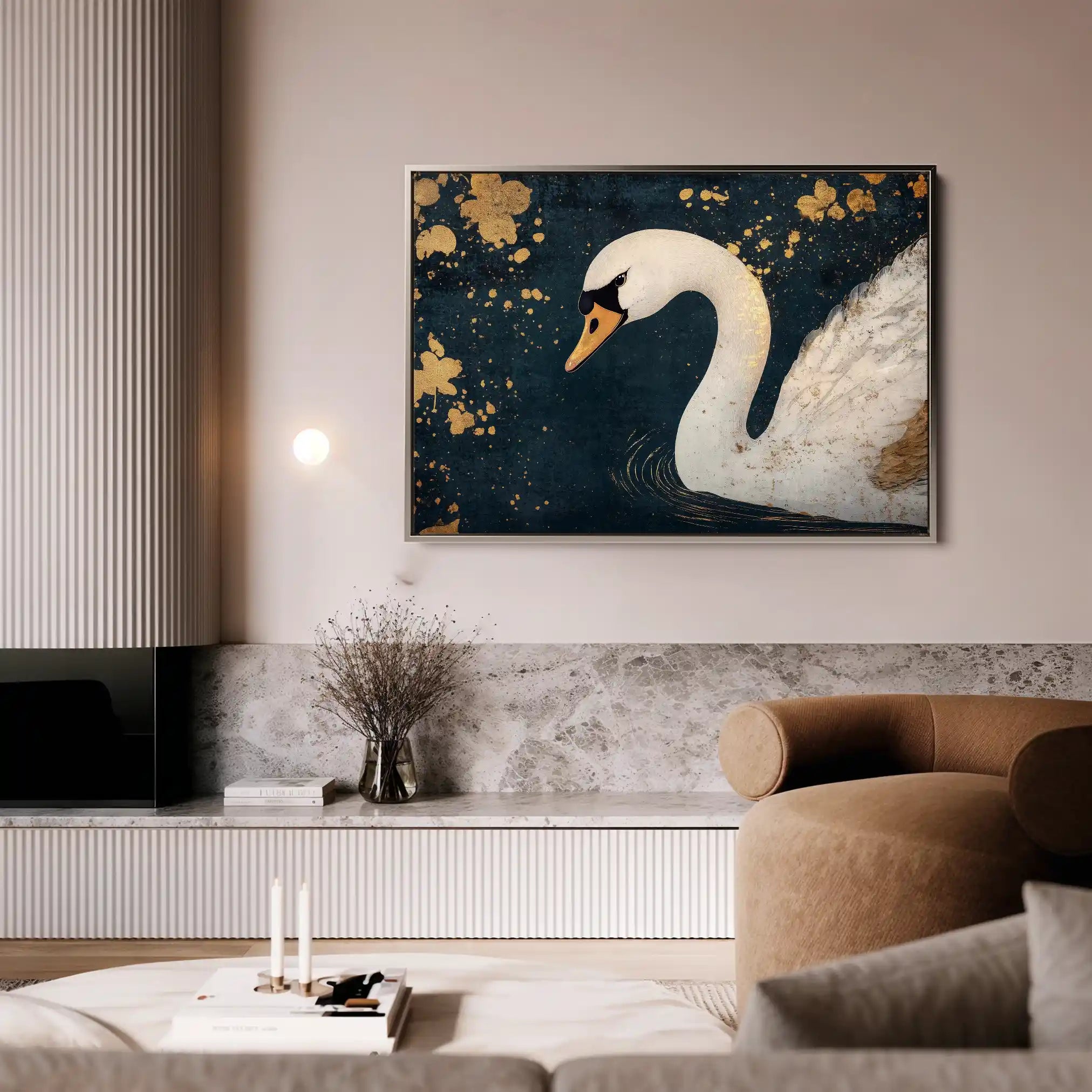 Animals 203 Canvas Art 60 x 40 cm / Black