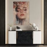 Portrait 203 Canvas Art 60 x 40 cm / Black