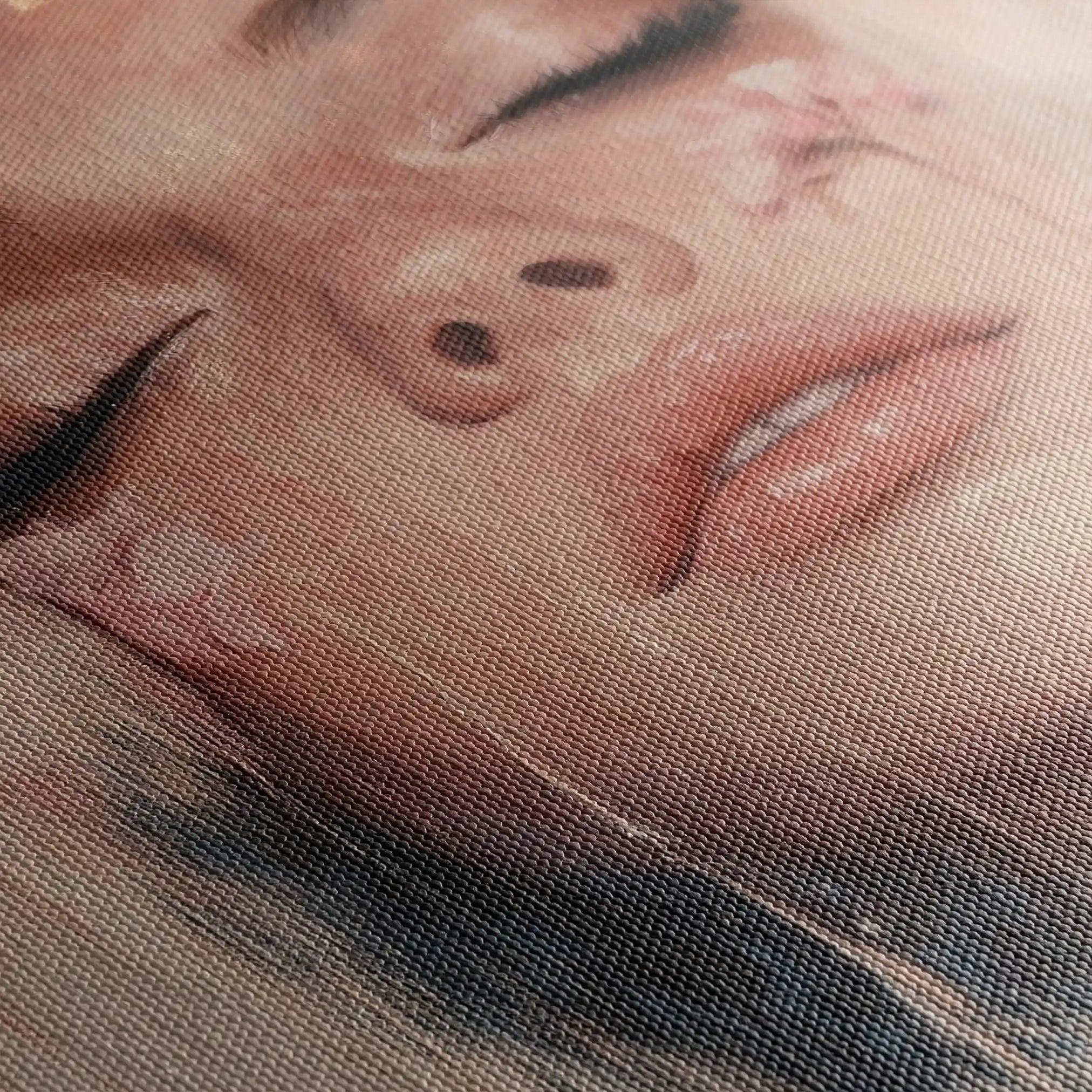 Portrait 203 Canvas Art 60 x 40 cm / Black