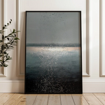 Abstract 2032 Canvas Art 60 x 40 cm / Black