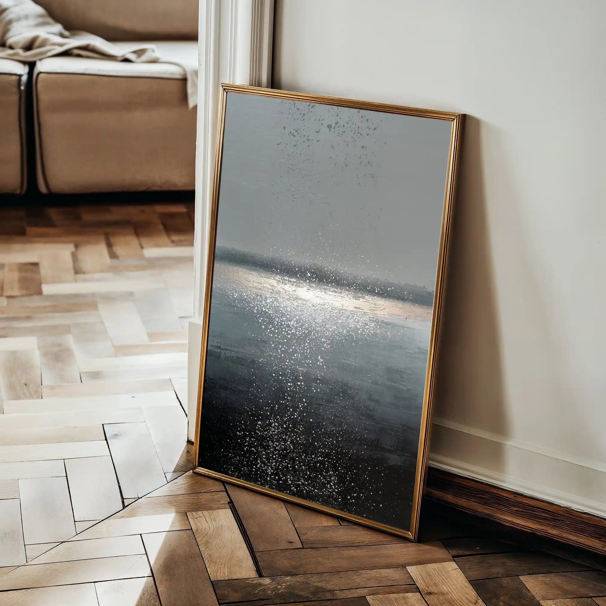 Abstract 2032 Canvas Art 60 x 40 cm / Black