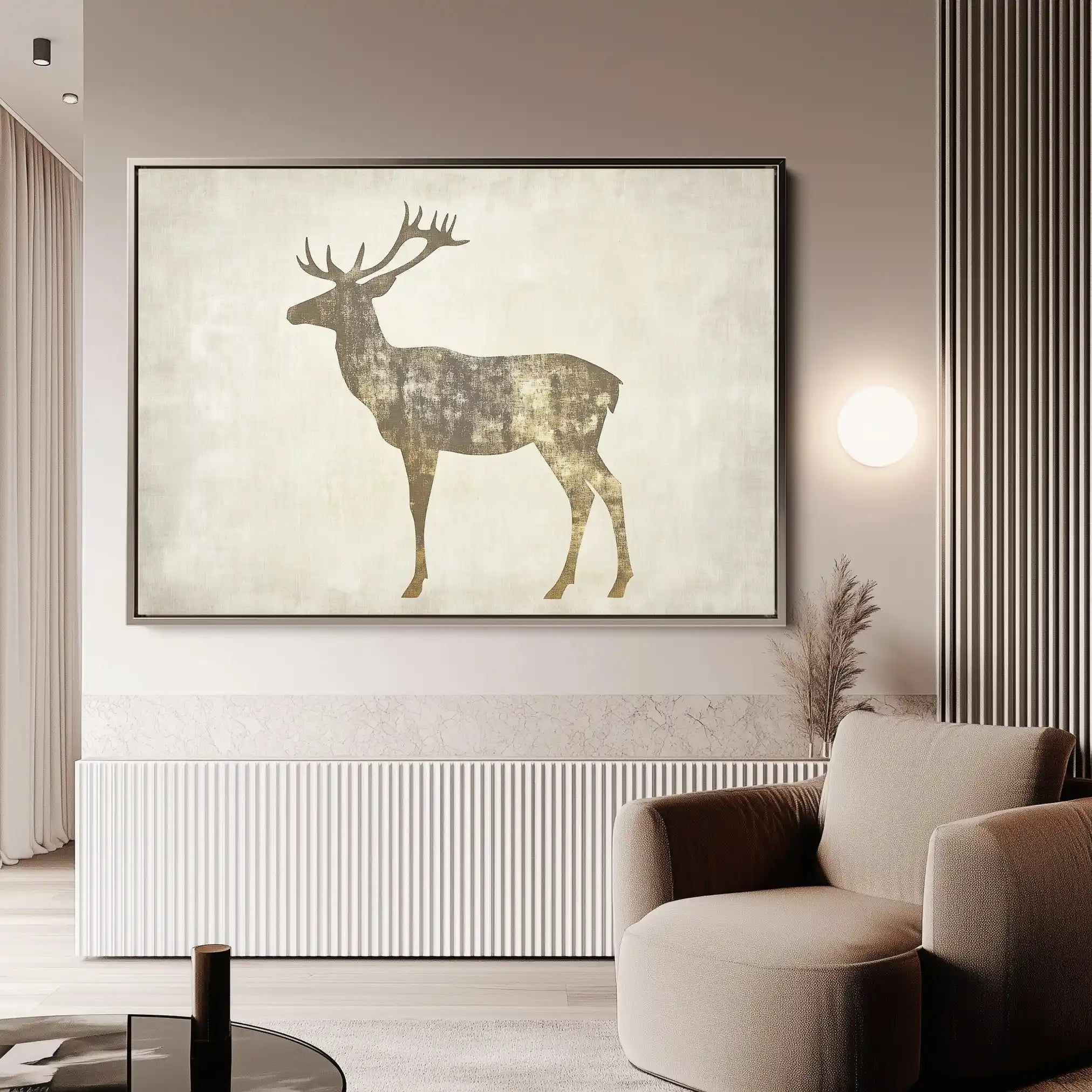 Animals 204 Canvas Art 60 x 40 cm / Black