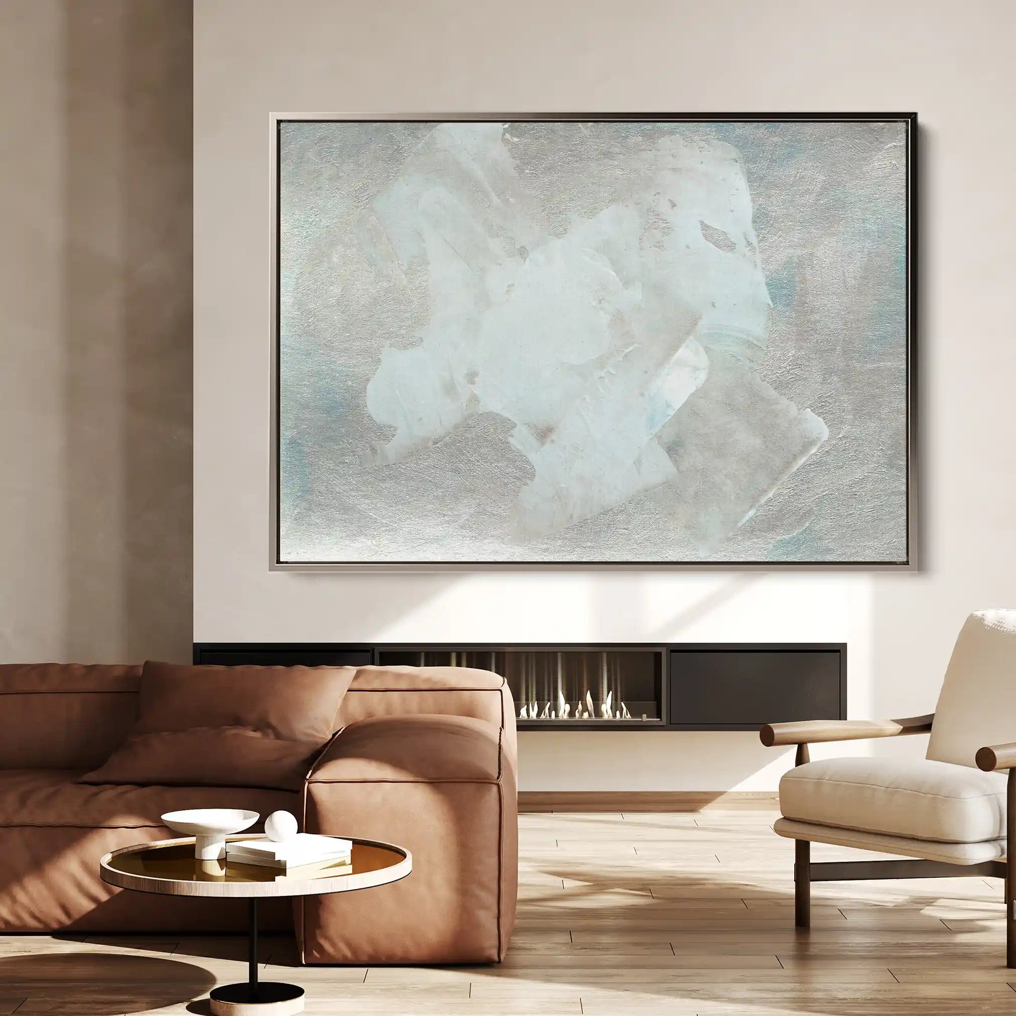 Abstract 204 Canvas Art 60 x 40 cm / Black