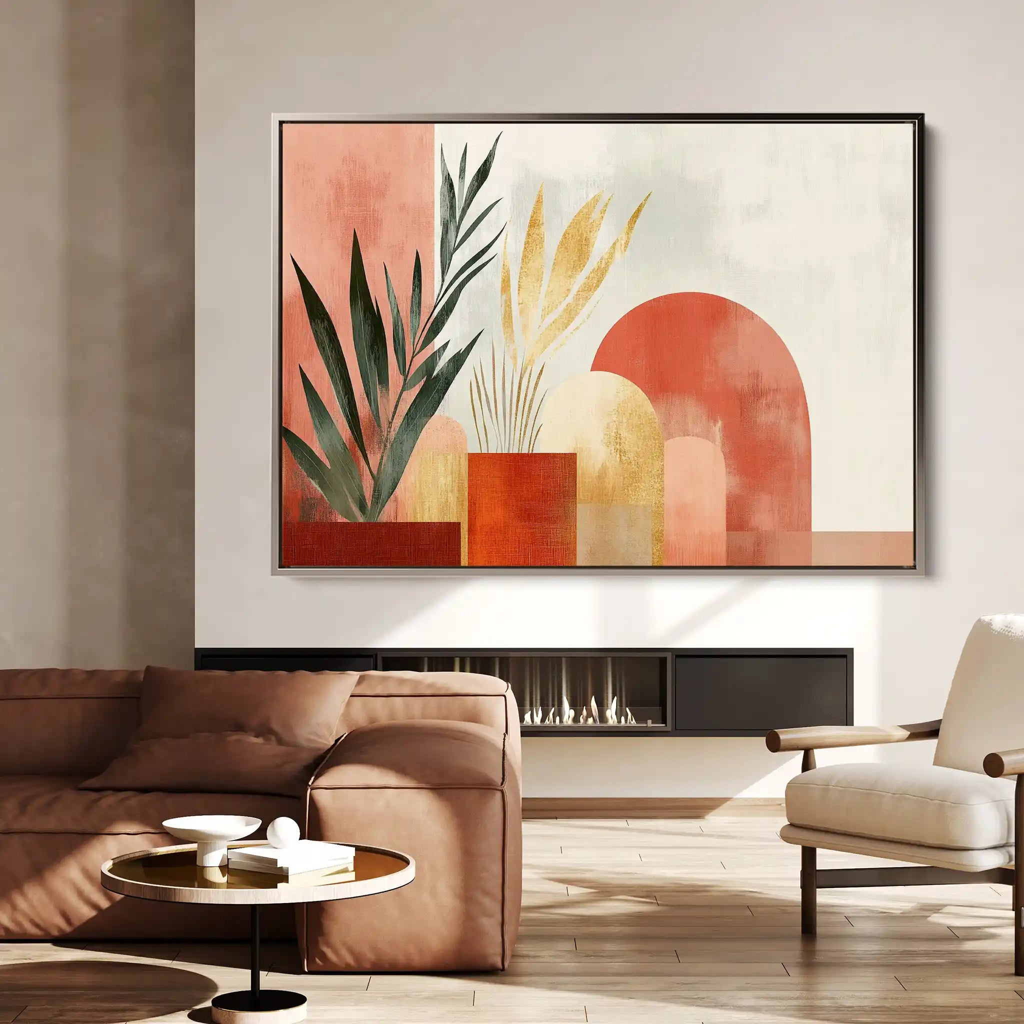 Boho 204 Canvas Art 60 x 40 cm / Black