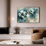 Floral 204 Canvas Art 60 x 40 cm / Black