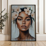 Portrait 204 Canvas Art 60 x 40 cm / Black