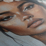 Portrait 204 Canvas Art 60 x 40 cm / Black