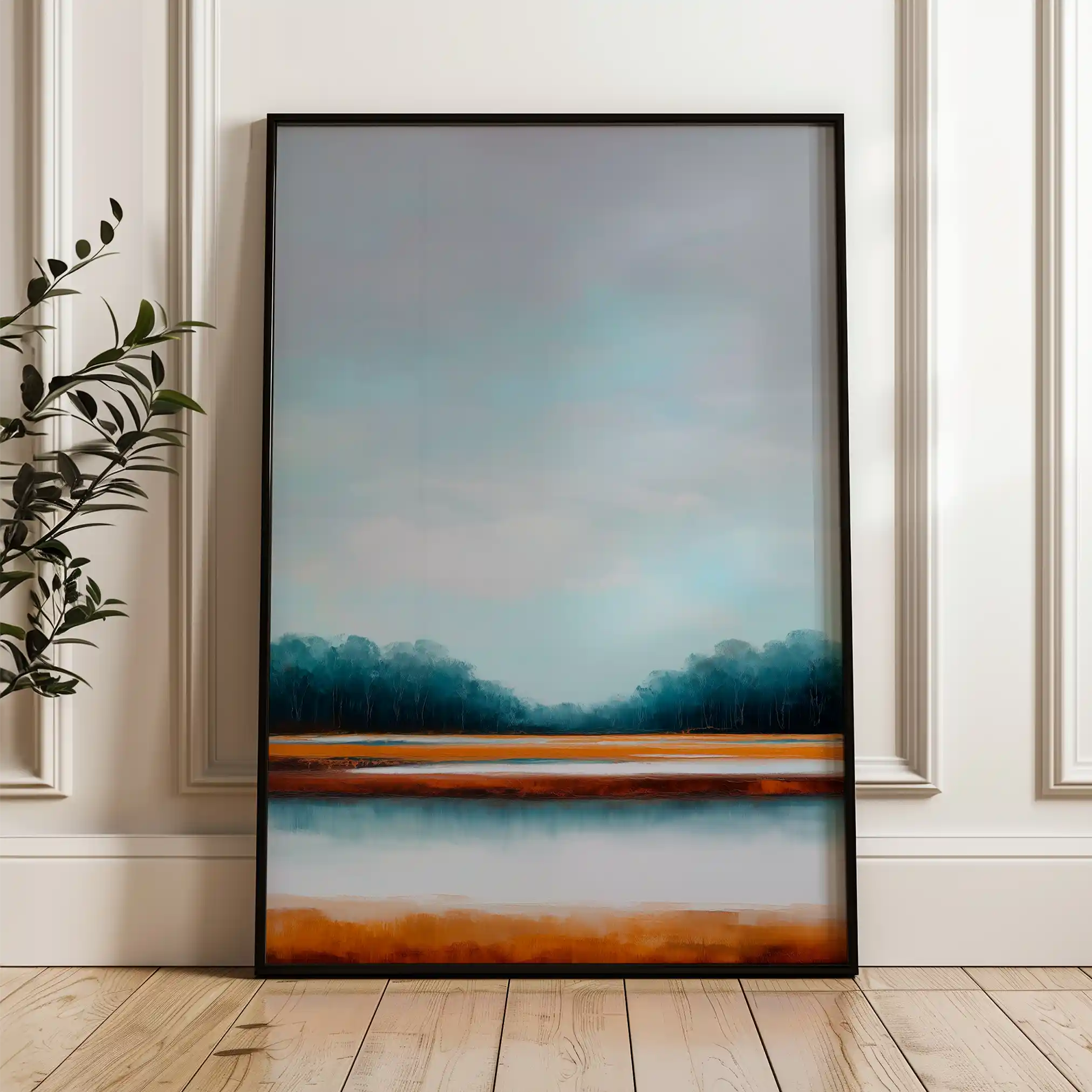 Abstract 2041 Canvas Art 60 x 40 cm / Black