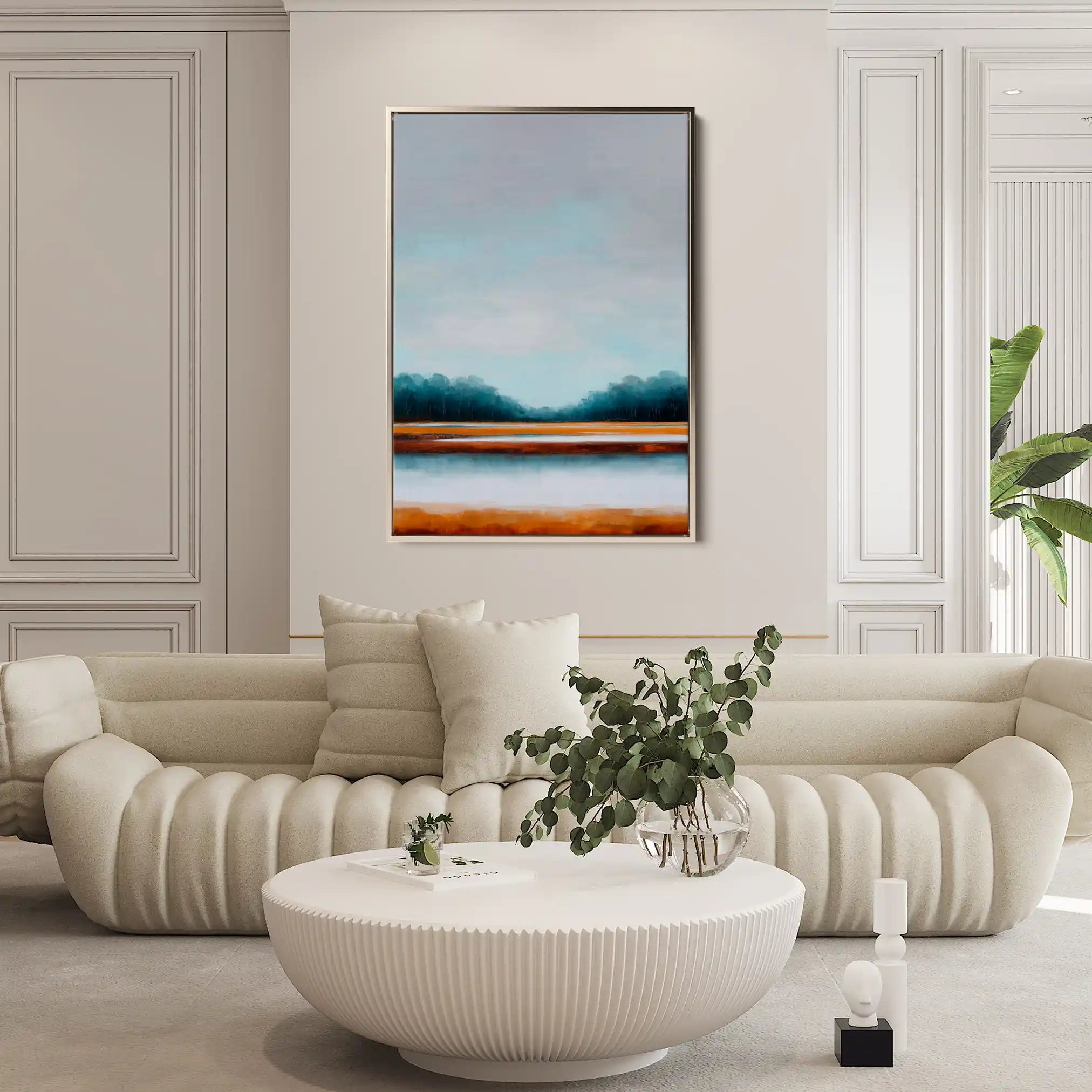 Abstract 2041 Canvas Art 60 x 40 cm / Black