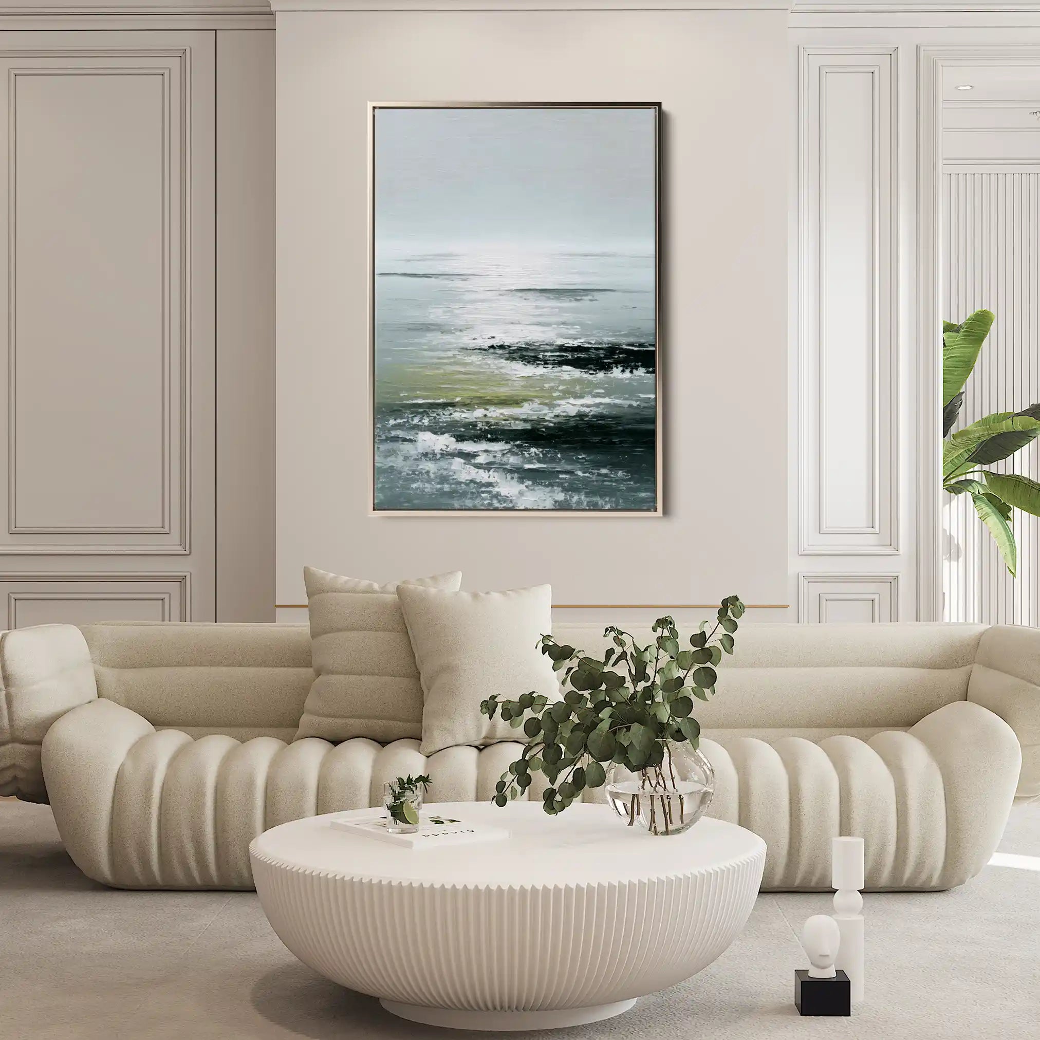 Abstract 2042 Canvas Art 60 x 40 cm / Black