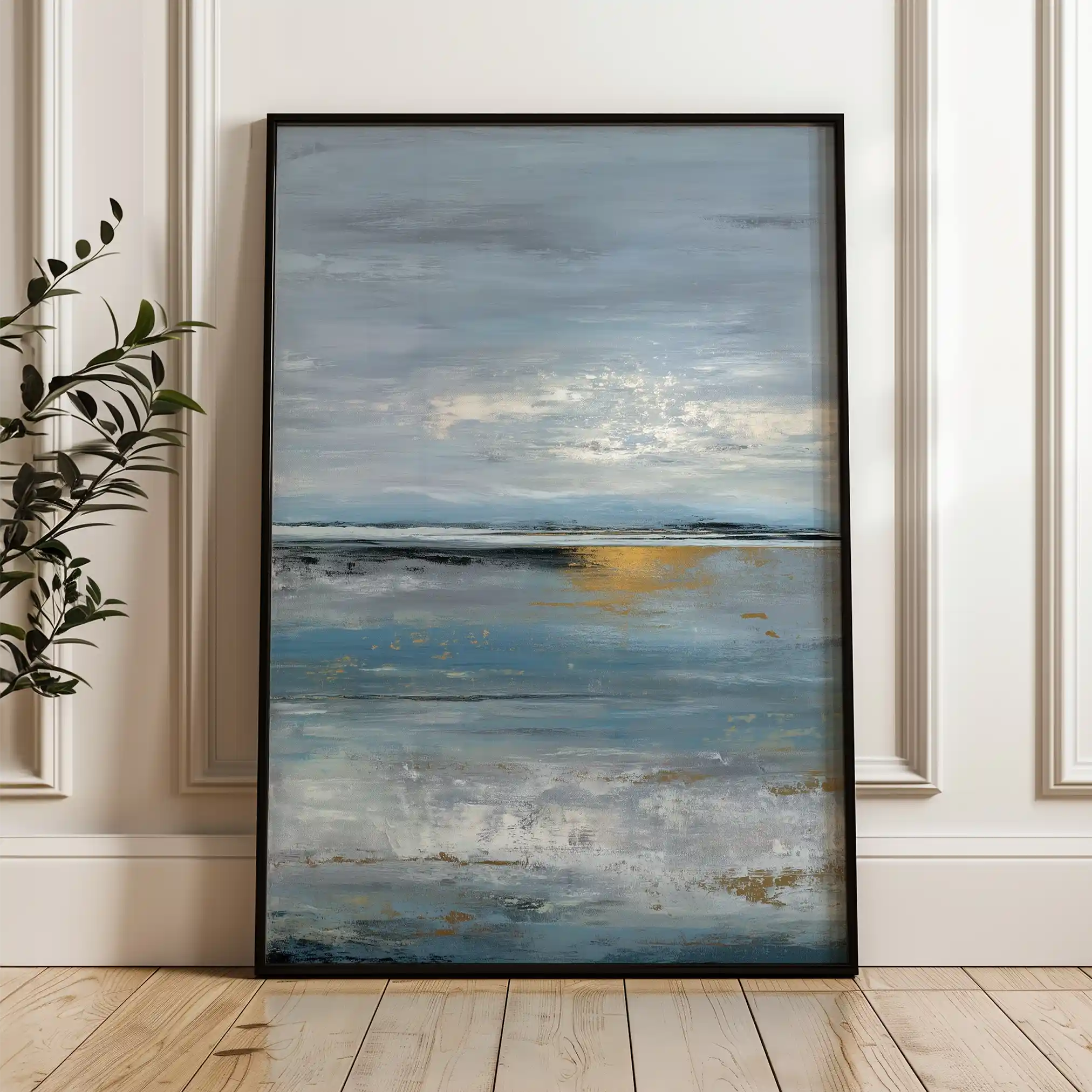 Abstract 2049 Canvas Art 60 x 40 cm / Black