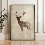 Animals 205 Canvas Art 60 x 40 cm / Black