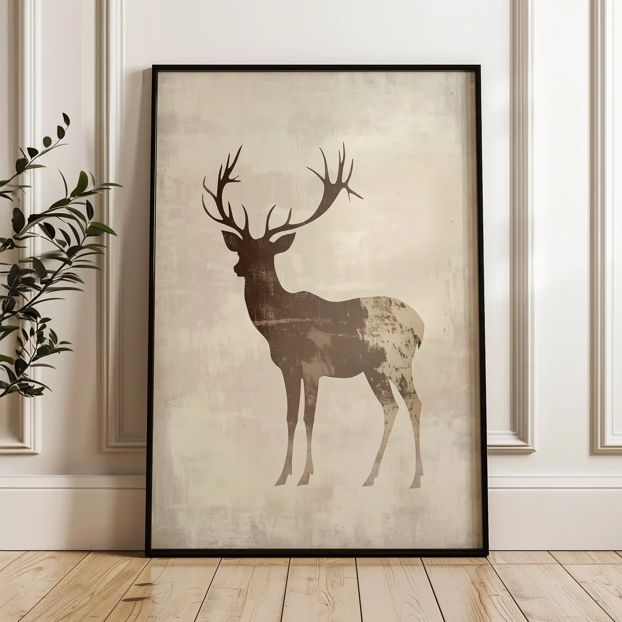 Animals 205 Canvas Art 60 x 40 cm / Black