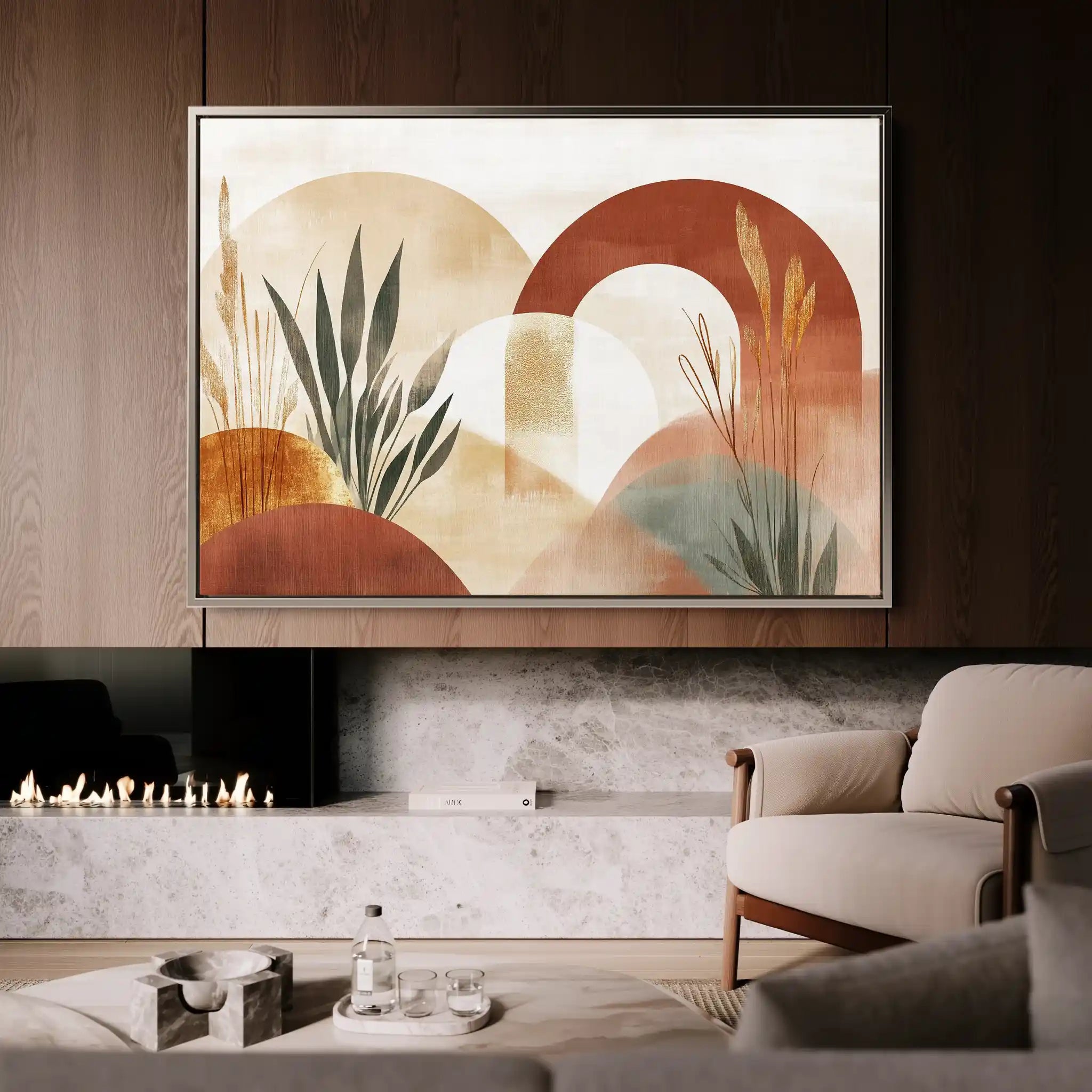 Boho 205 Canvas Art 60 x 40 cm / Black