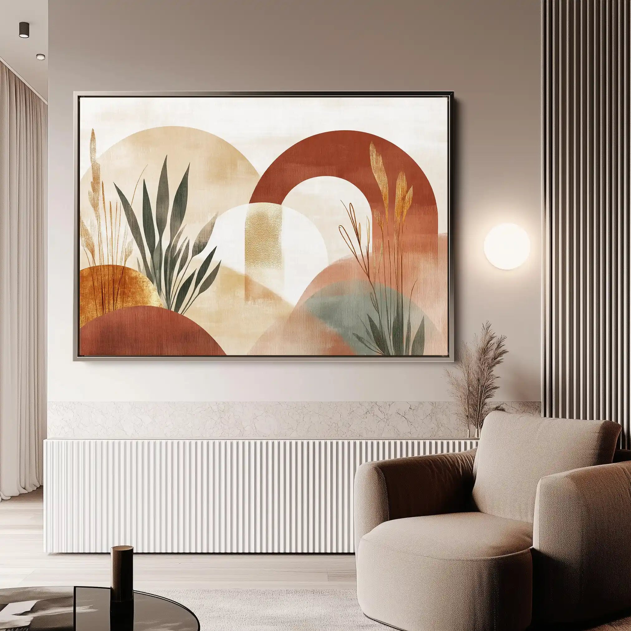 Boho 205 Canvas Art 60 x 40 cm / Black