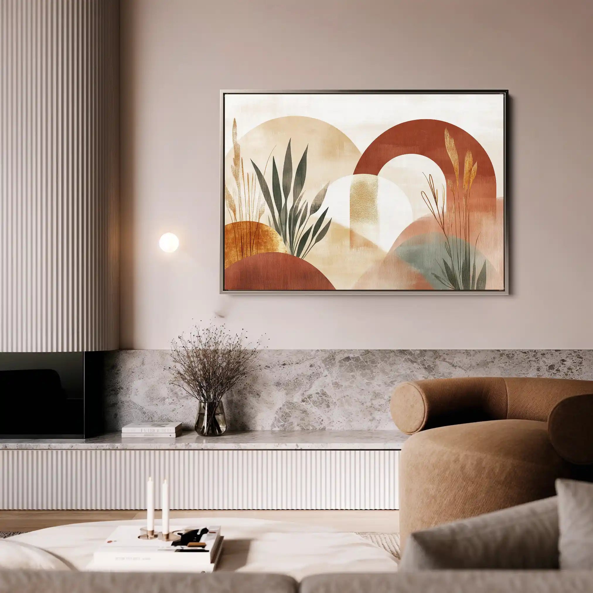 Boho 205 Canvas Art 60 x 40 cm / Black