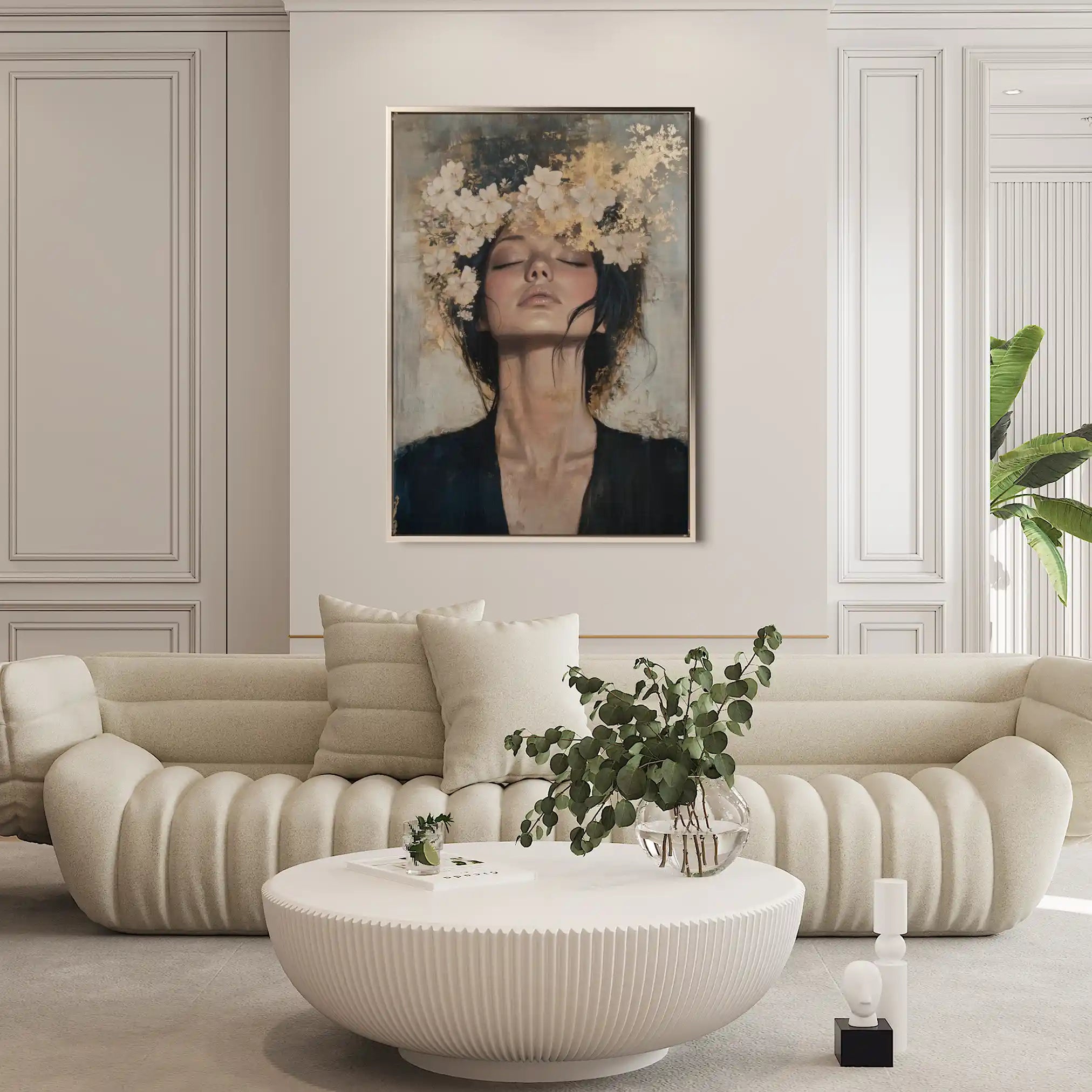 Portrait 205 Canvas Art 60 x 40 cm / Black