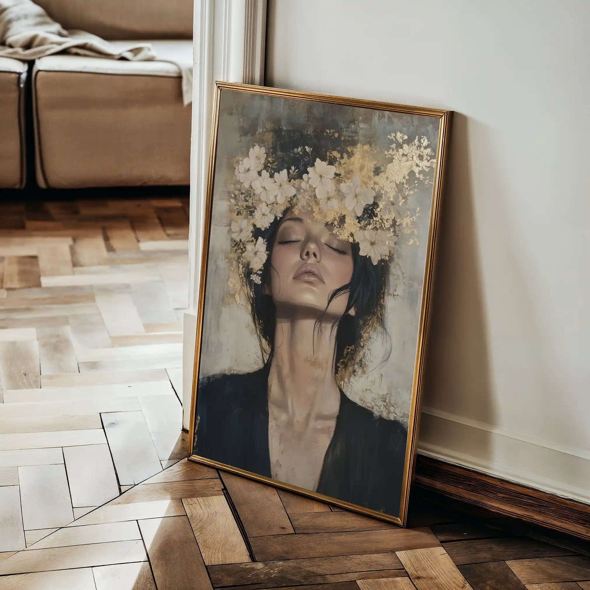 Portrait 205 Canvas Art 60 x 40 cm / Black