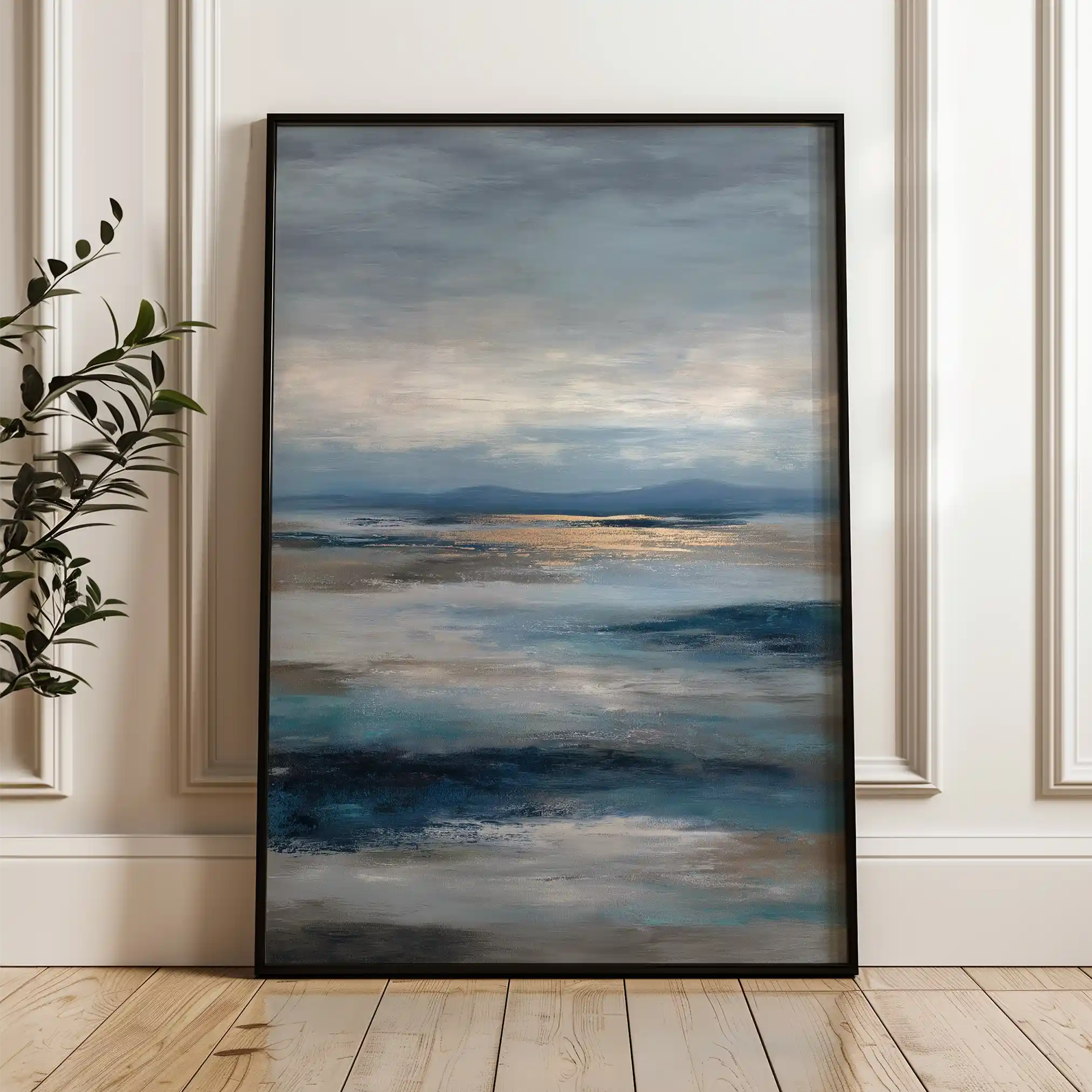 Abstract 2050 Canvas Art 60 x 40 cm / Black