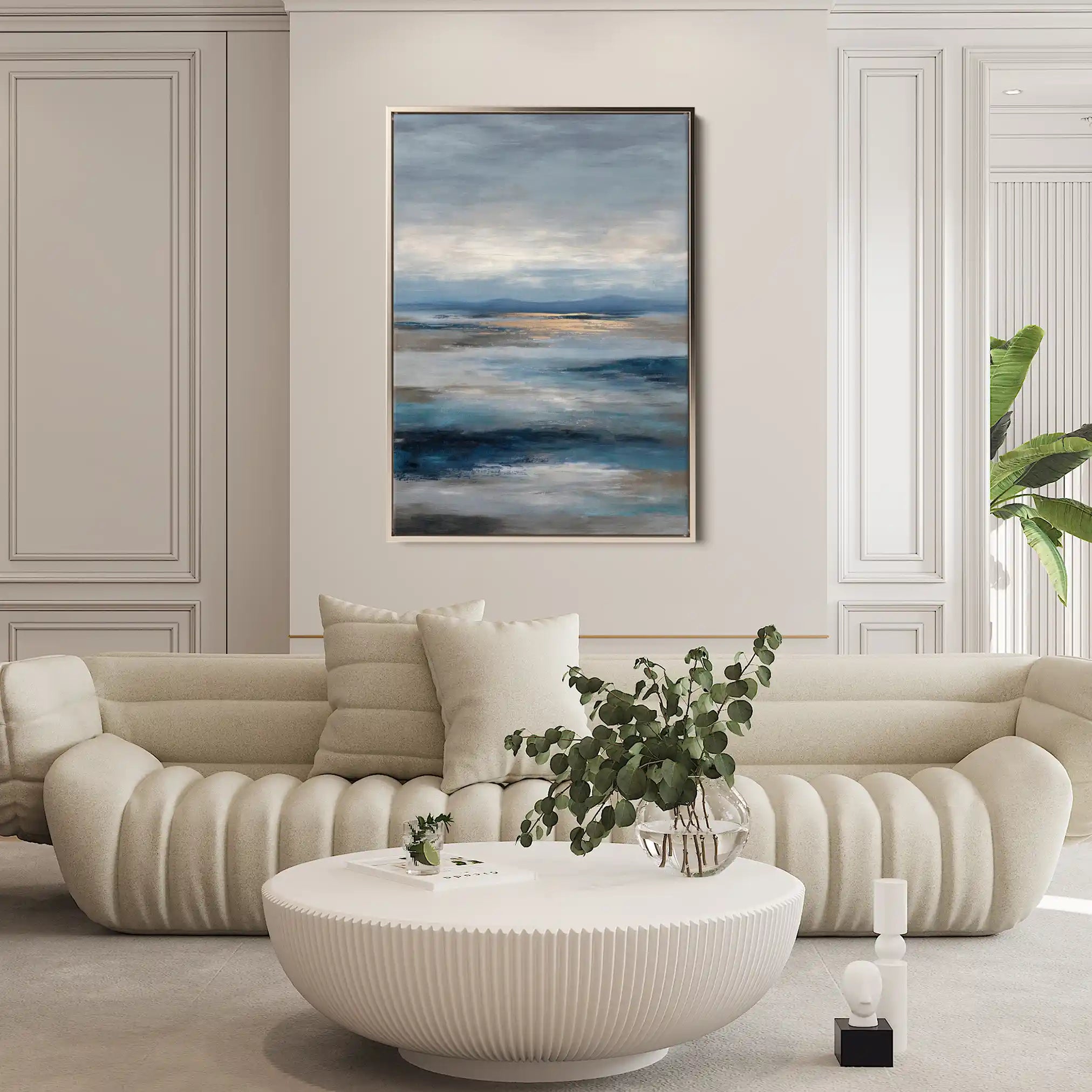 Abstract 2050 Canvas Art 60 x 40 cm / Black