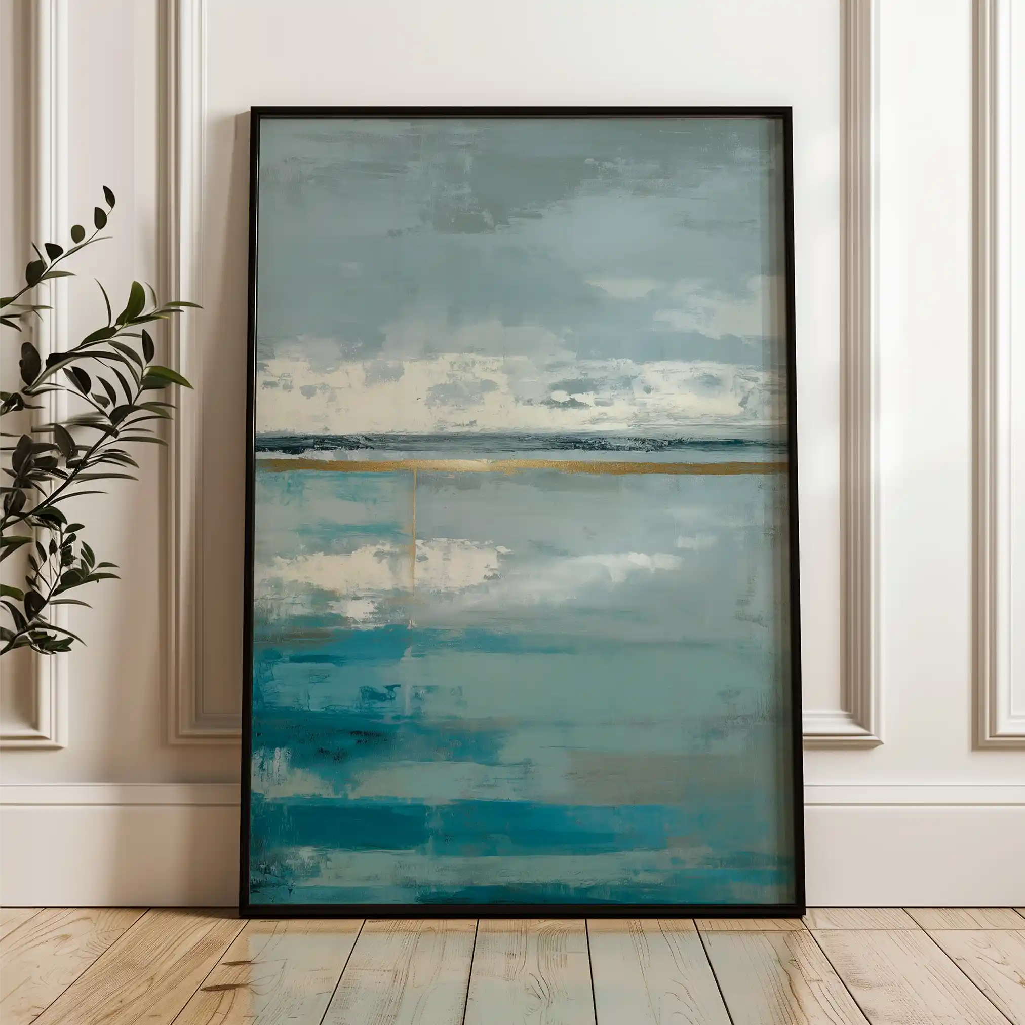 Abstract 2051 Canvas Art 60 x 40 cm / Black