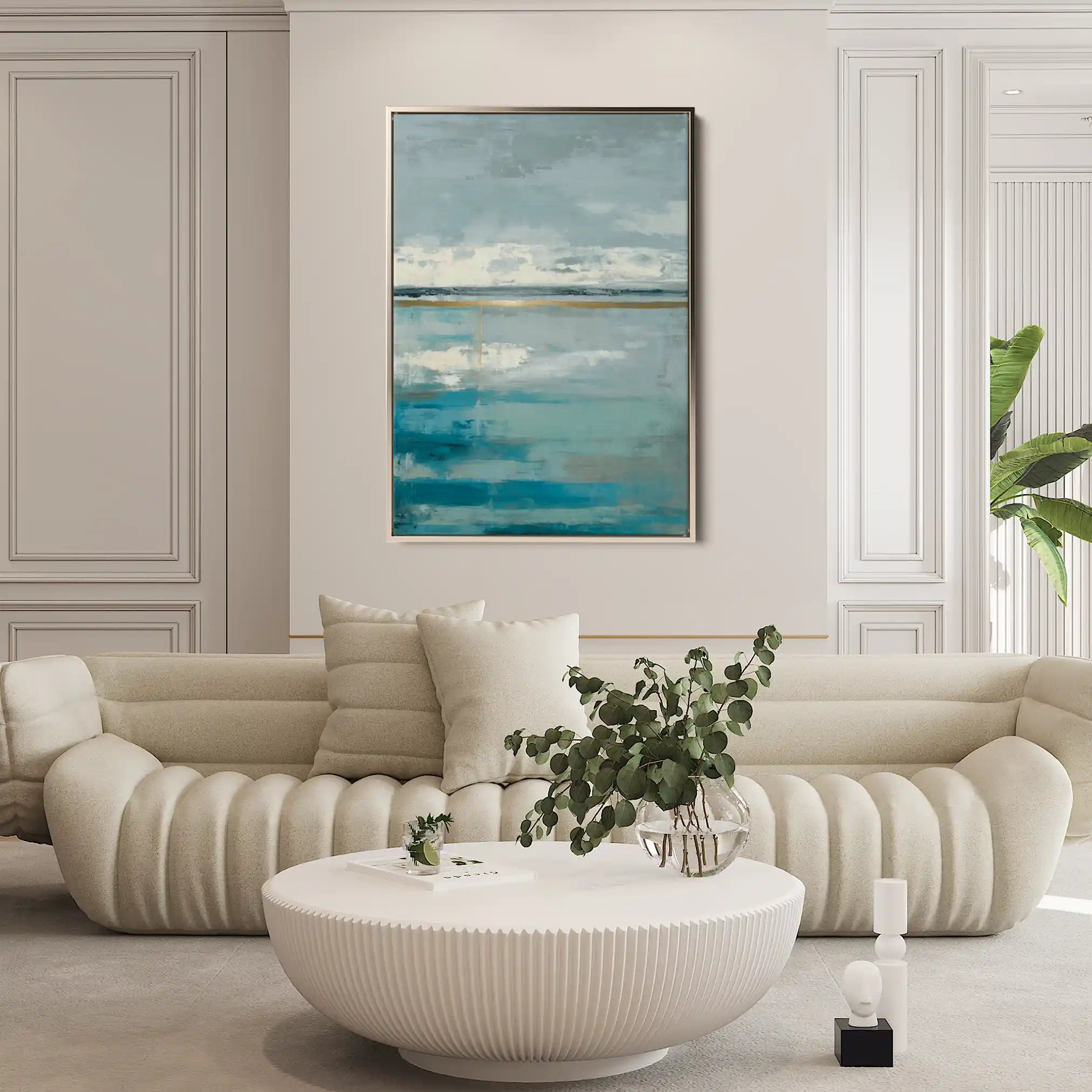 Abstract 2051 Canvas Art 60 x 40 cm / Black