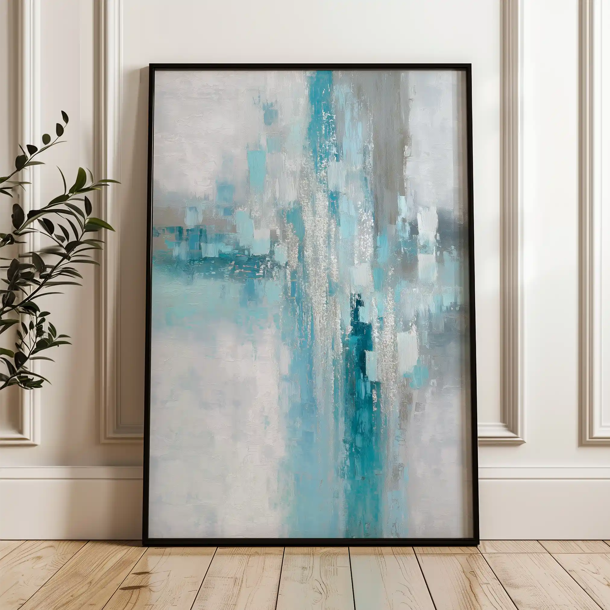 Abstract 2052 Canvas Art 60 x 40 cm / Black