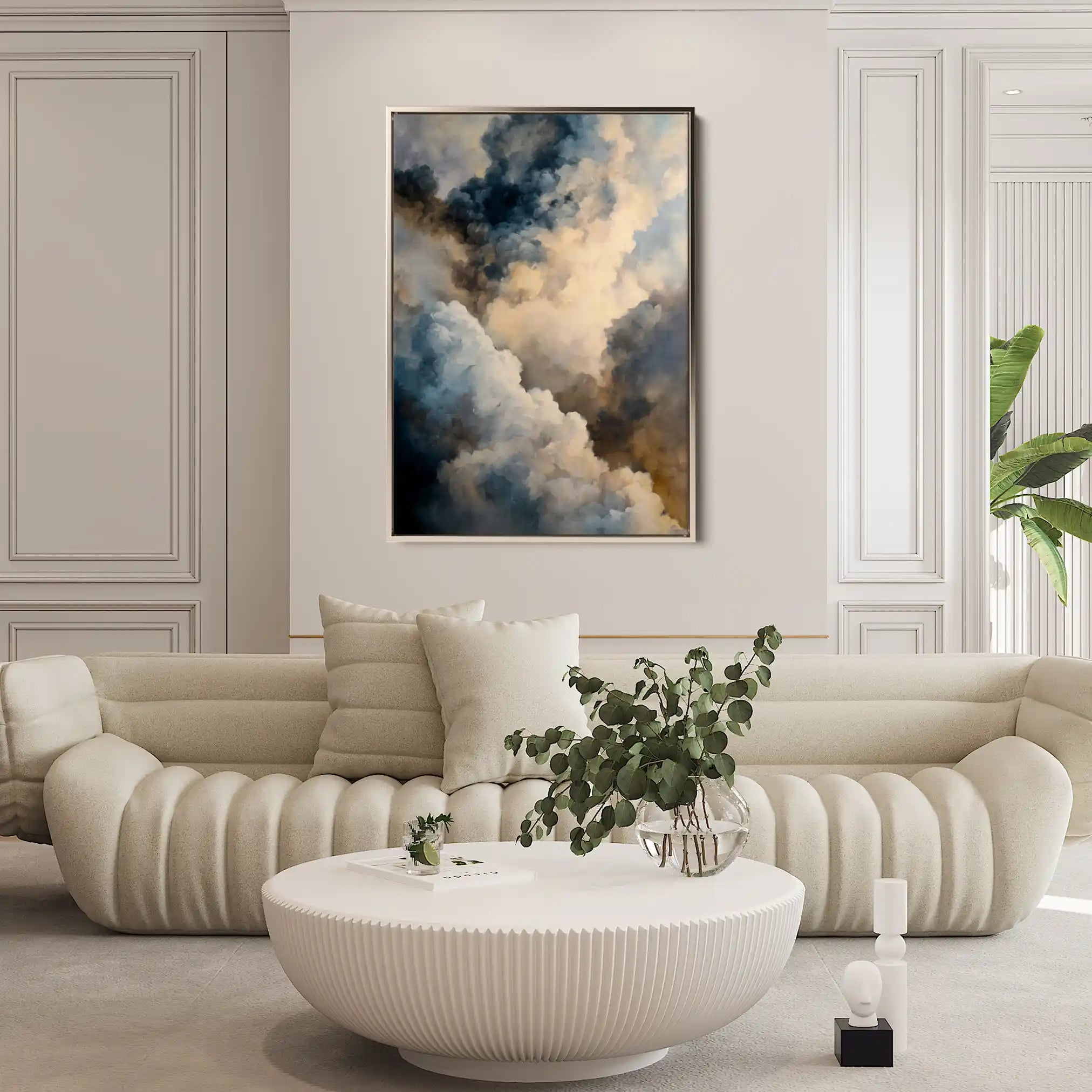 Abstract 2056 Canvas Art 60 x 40 cm / Black