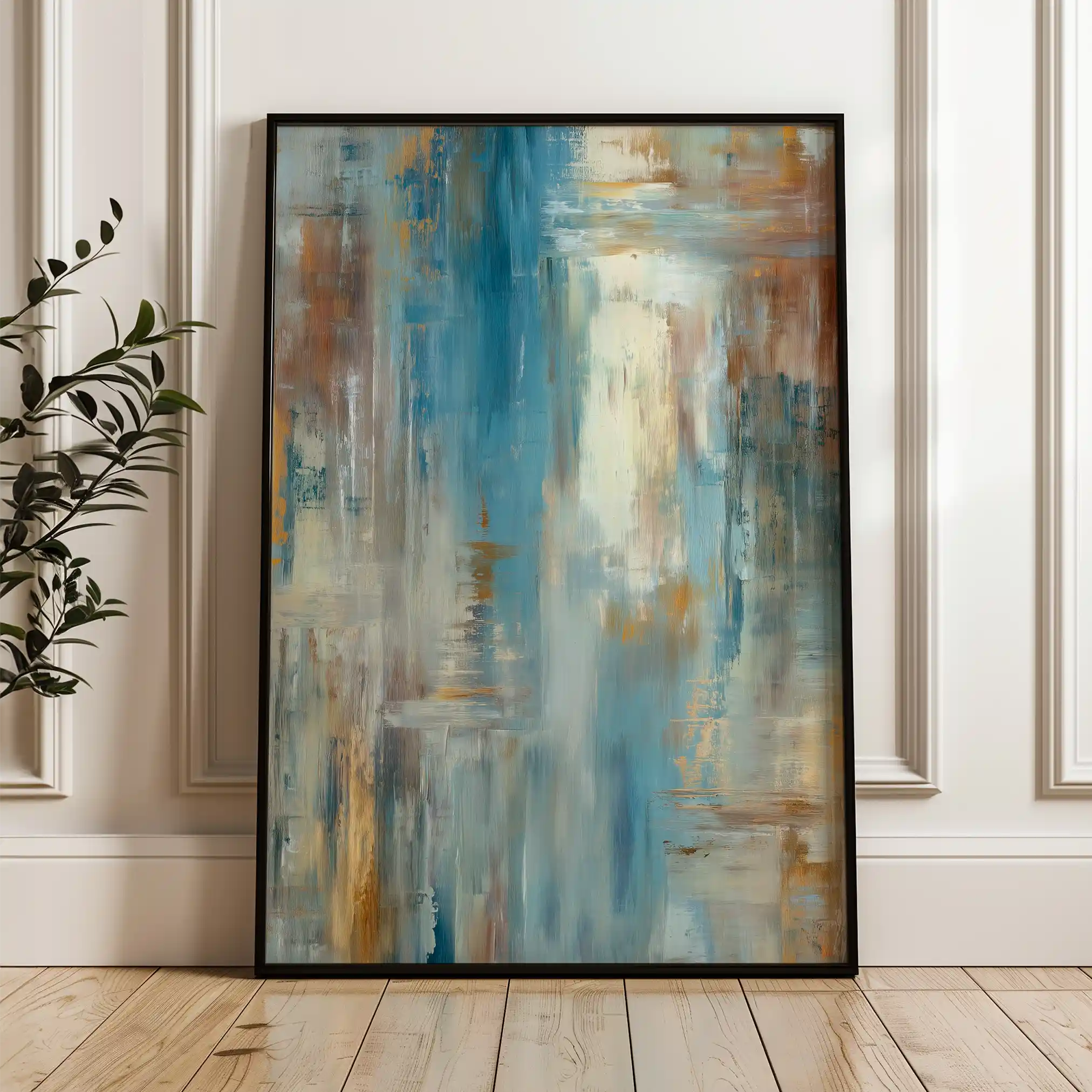 Abstract 2059 Canvas Art 60 x 40 cm / Black