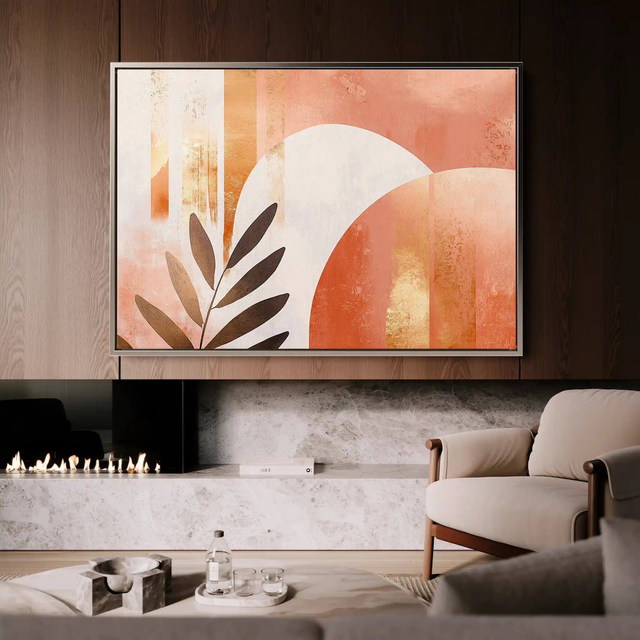 Boho 206 Canvas Art 60 x 40 cm / Black