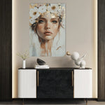 Portrait 206 Canvas Art 60 x 40 cm / Black