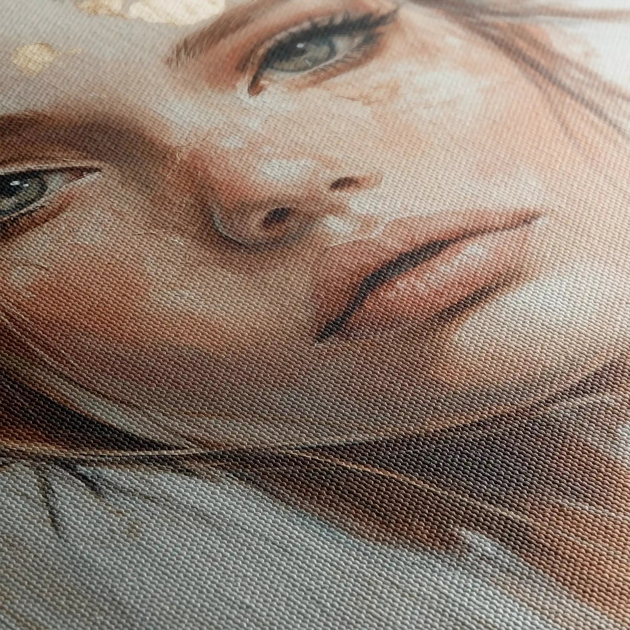 Portrait 206 Canvas Art 60 x 40 cm / Black