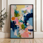 Abstract 2061 Canvas Art 60 x 40 cm / Black