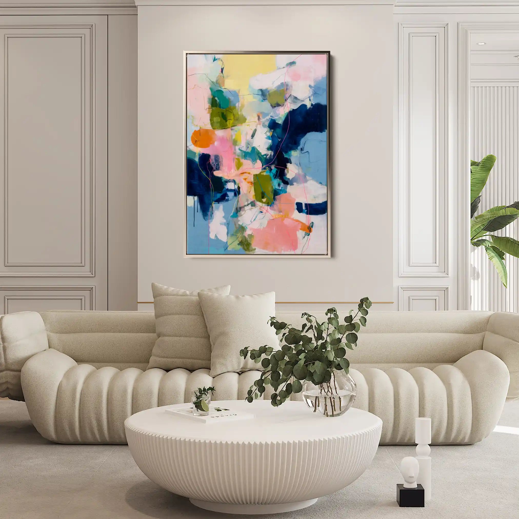 Abstract 2061 Canvas Art 60 x 40 cm / Black