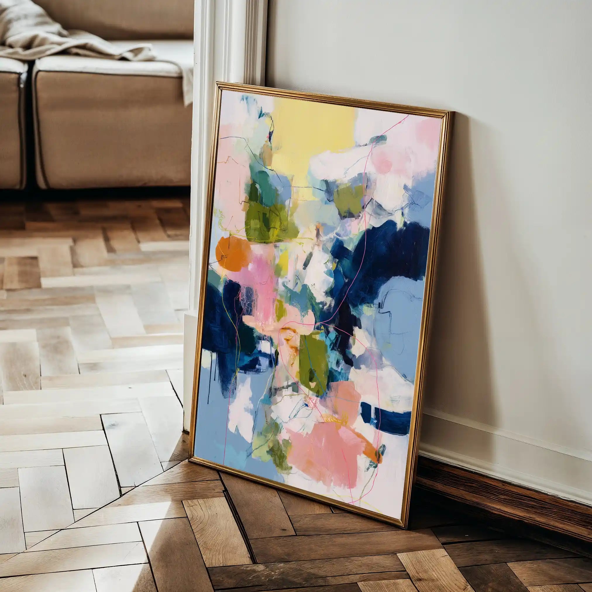 Abstract 2061 Canvas Art 60 x 40 cm / Black