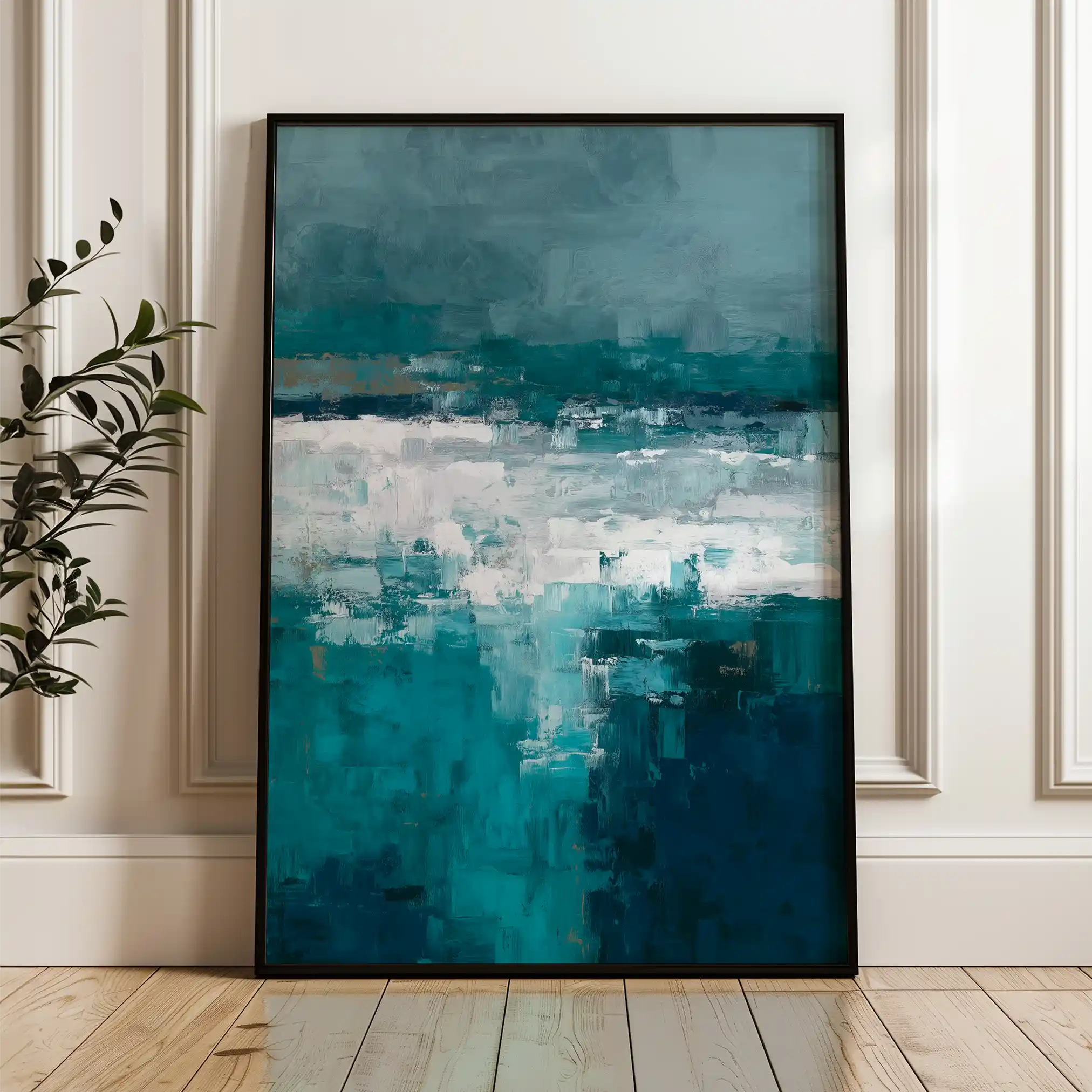 Abstract 2062 Canvas Art 60 x 40 cm / Black