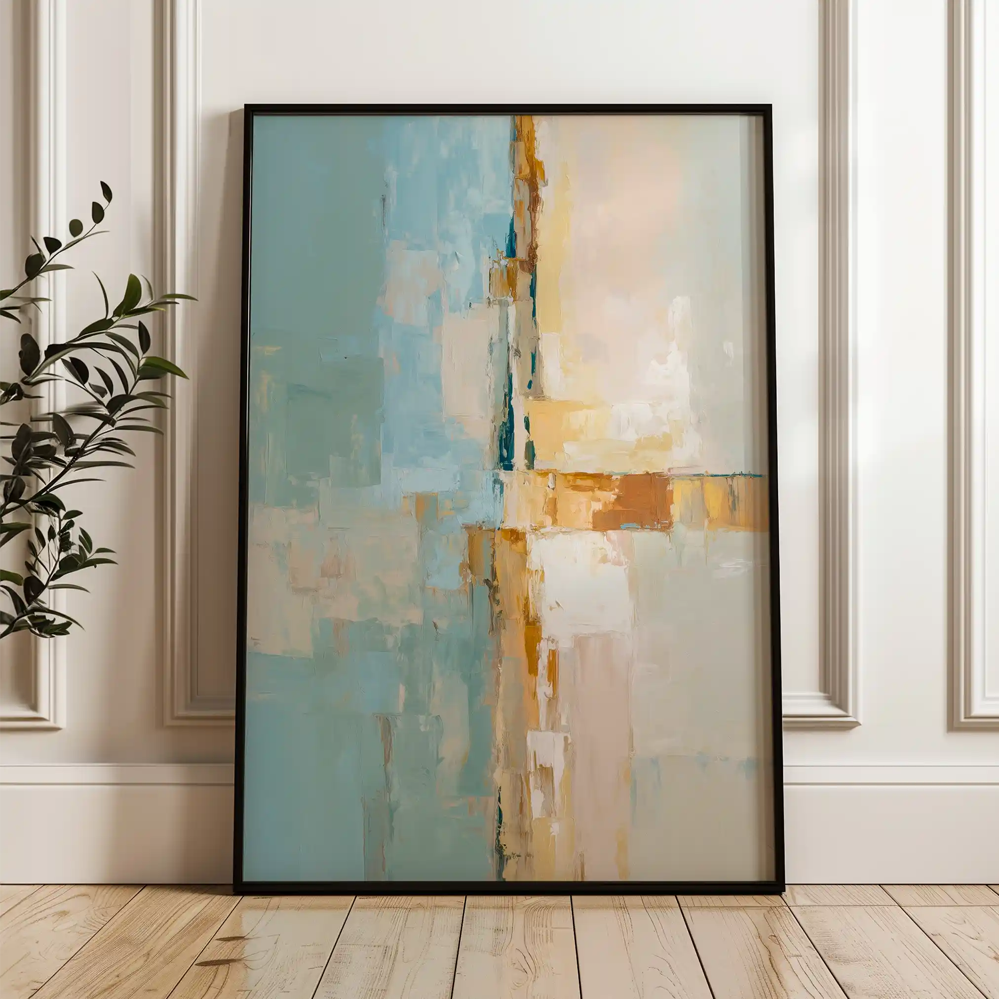 Abstract 2064 Canvas Art 60 x 40 cm / Black