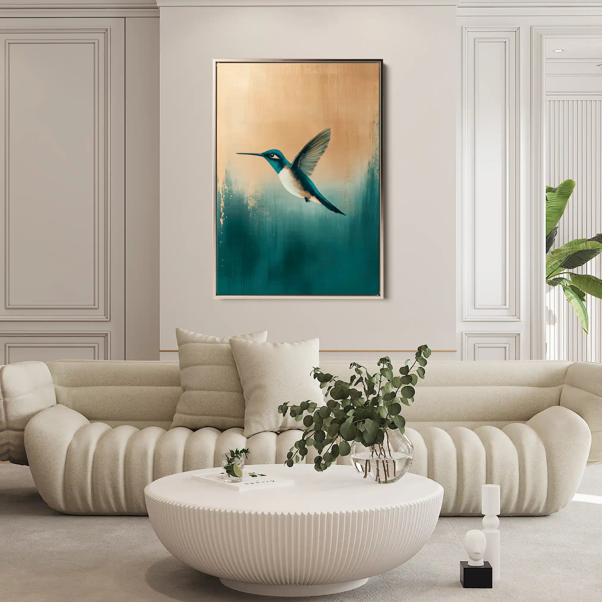 Animals 207 Canvas Art 60 x 40 cm / Black