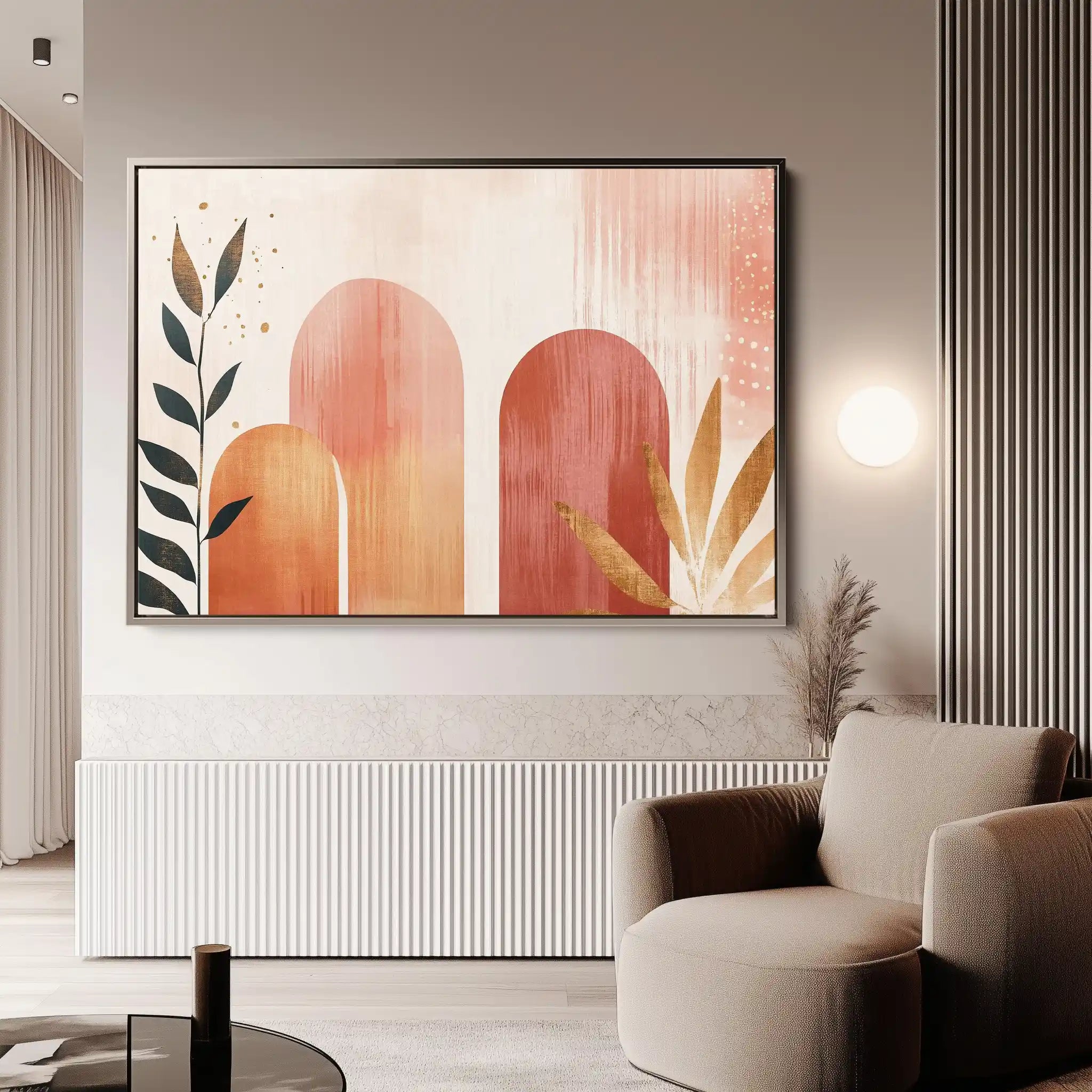 Boho 207 Canvas Art 60 x 40 cm / Black