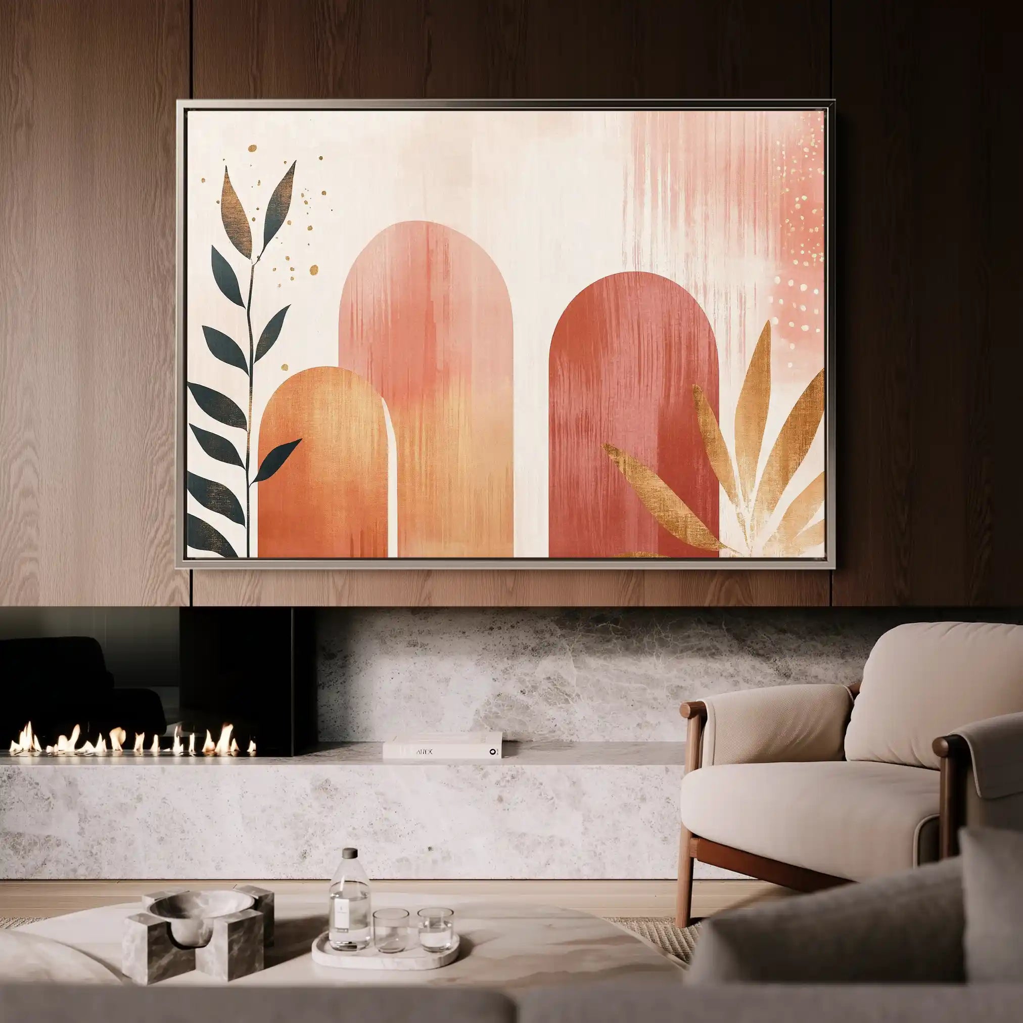 Boho 207 Canvas Art 60 x 40 cm / Black