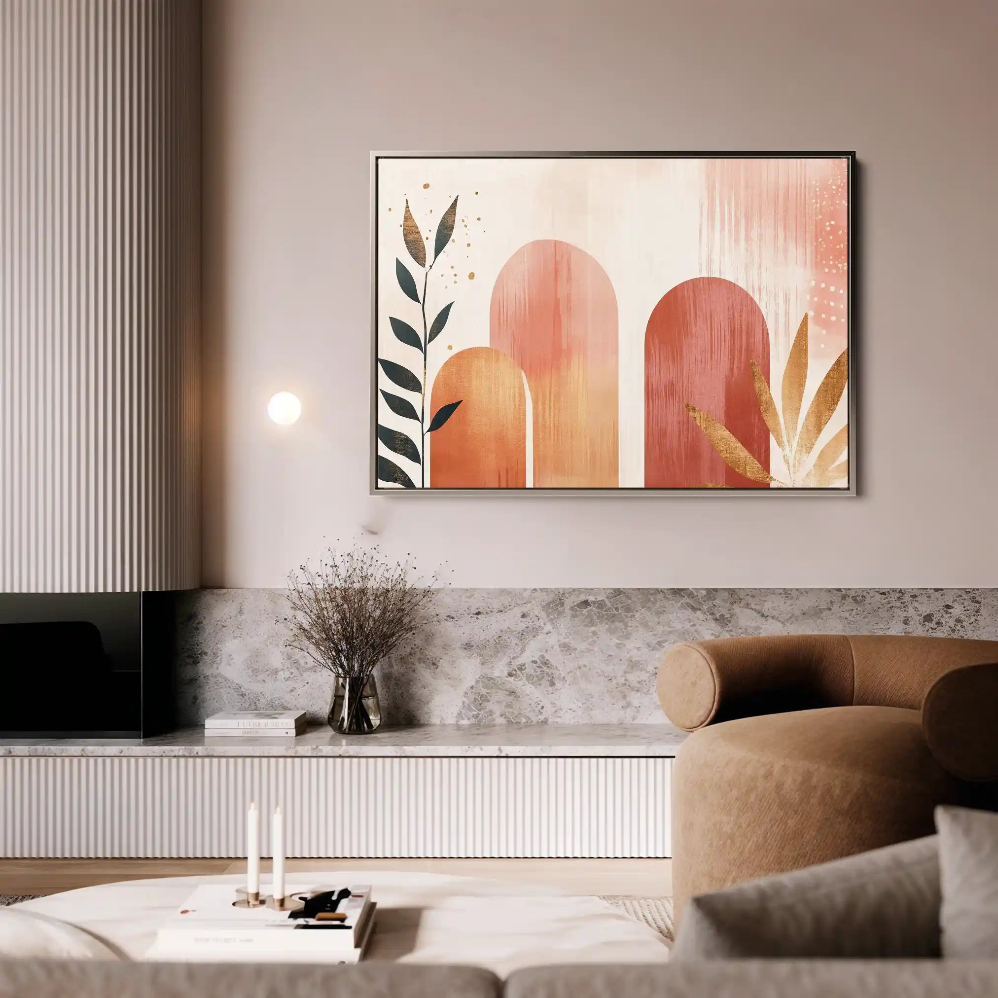 Boho 207 Canvas Art 60 x 40 cm / Black