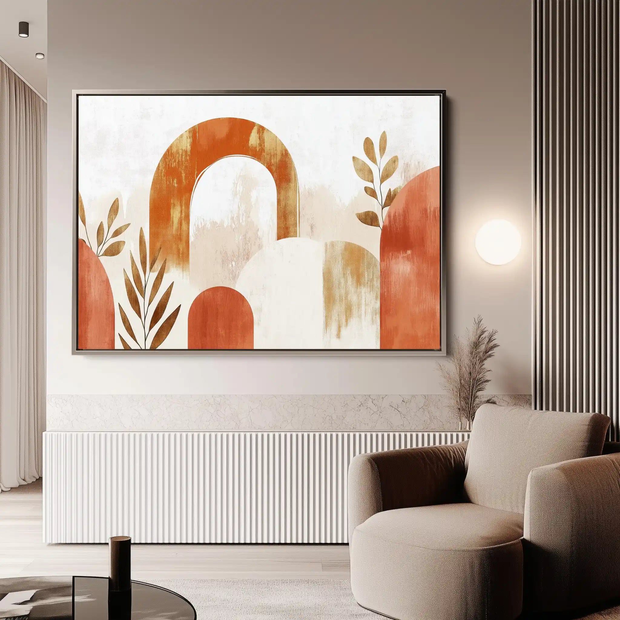 Boho 208 Canvas Art 60 x 40 cm / Black