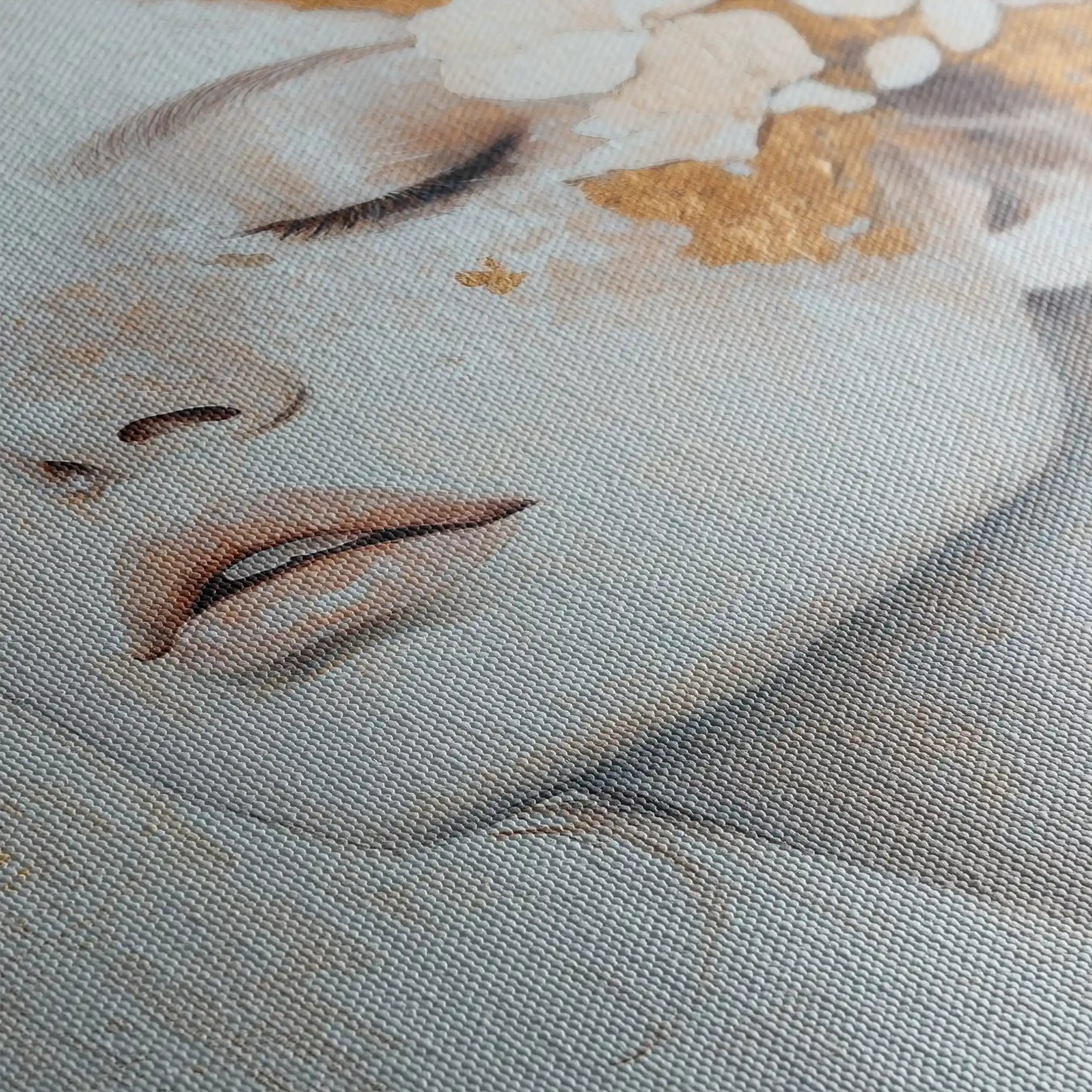 Portrait 208 Canvas Art 60 x 40 cm / Black