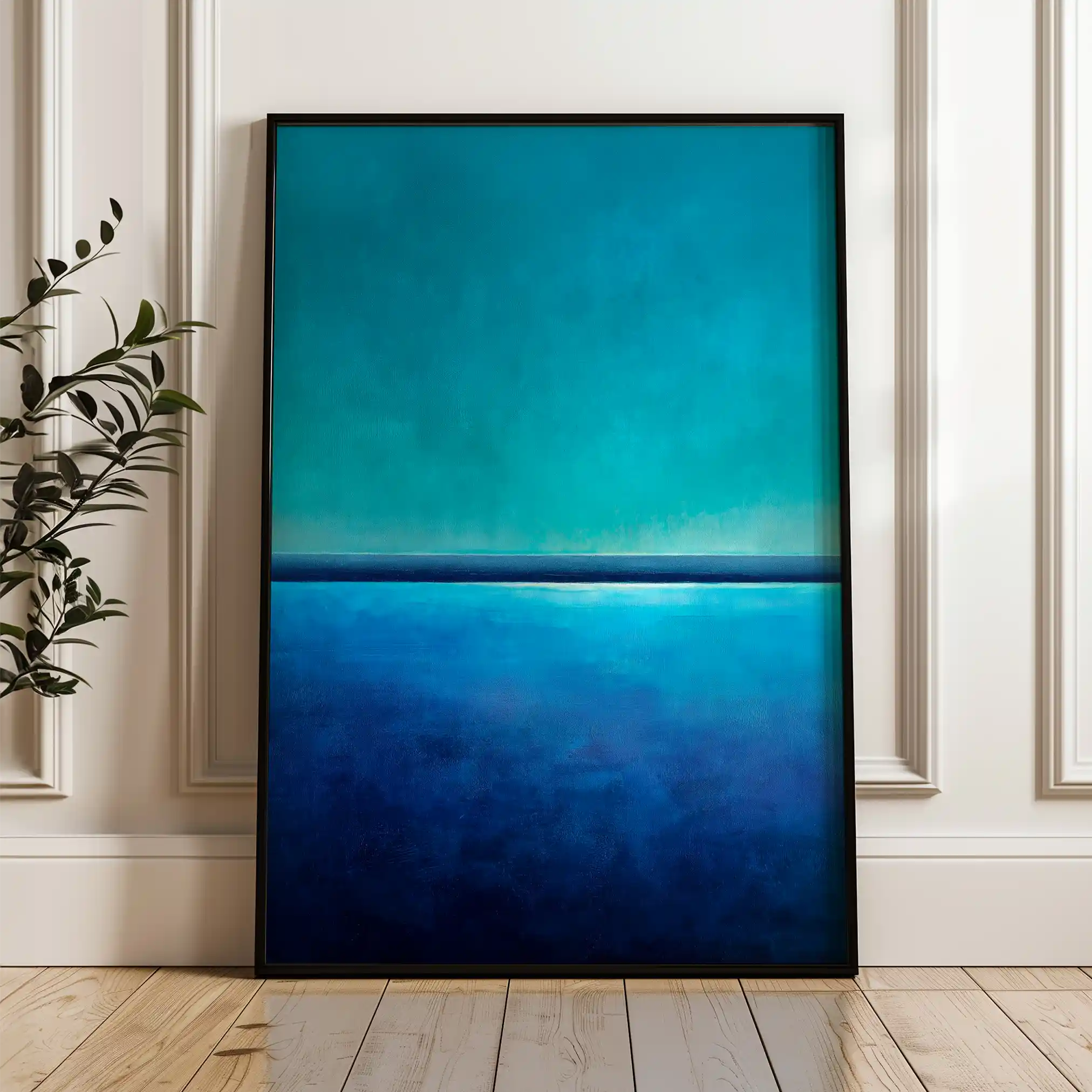 Abstract 2089 Canvas Art 60 x 40 cm / Black