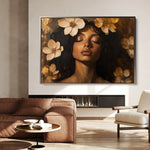 Portrait 209 Canvas Art 60 x 40 cm / Black