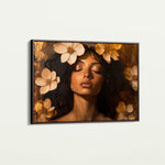 Portrait 209 Canvas Art 60 x 40 cm / Black